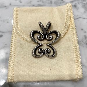 Retired James Avery Butterfly Pendant